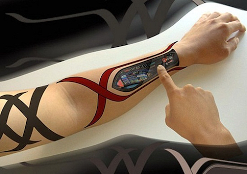 Thomas Frey Futurist Speaker silicon-and-silk implantable devices which sit under the skin like a tattoo