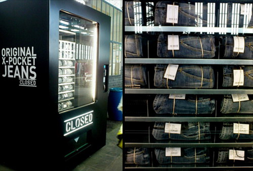 Thomas Frey Futurist Speaker Closed, a jeans brand in Italy, unveils their vending machine