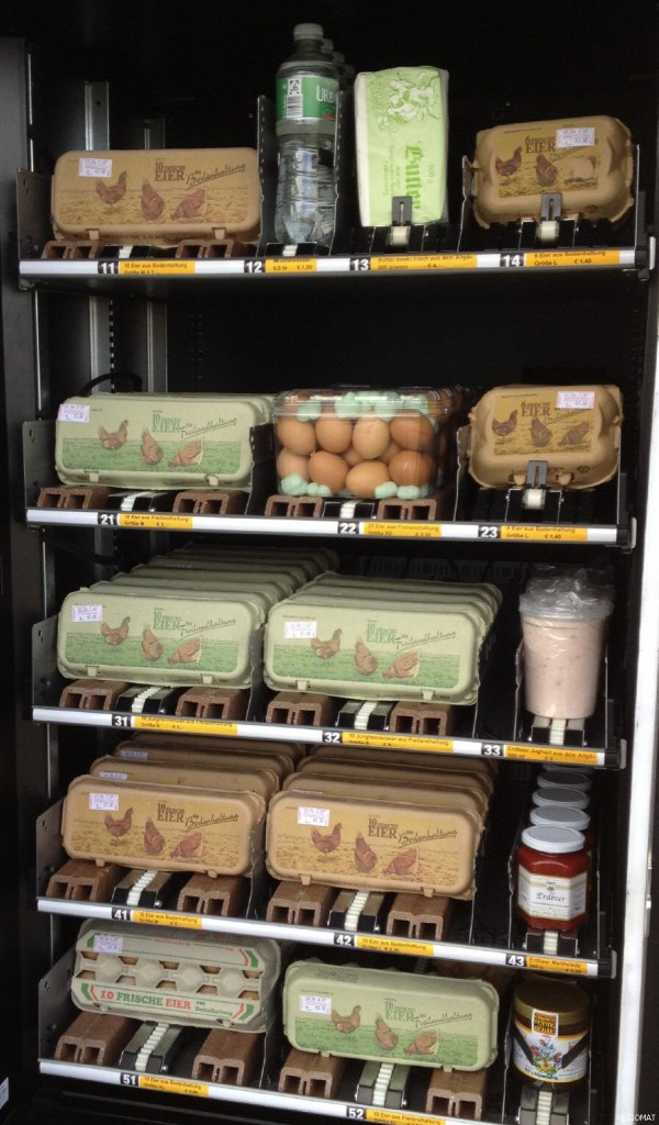 Thomas Frey Futurist Speaker Grocery store vending machine that dispenses eggs