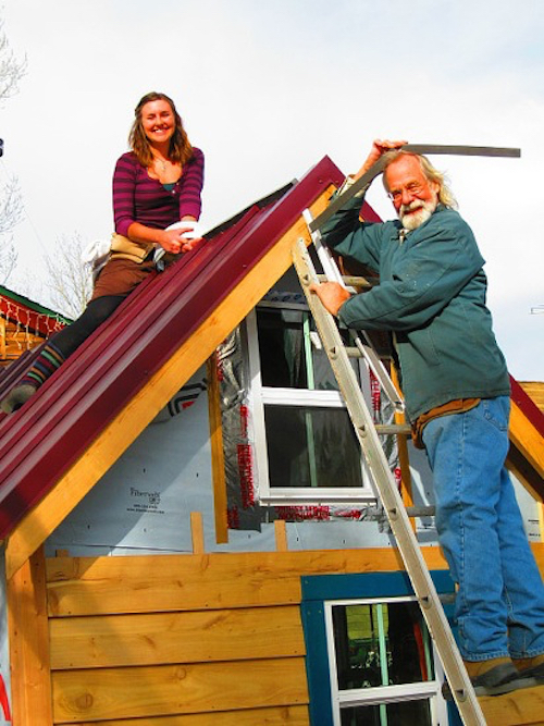 Thomas Frey Futurist Speaker Ella Jenkins and her father building her home