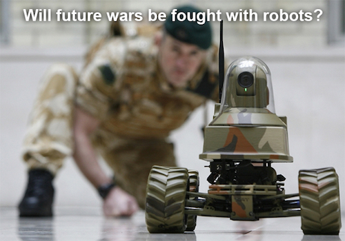 Thomas Frey Futurist Speaker teaching robots to fight wars